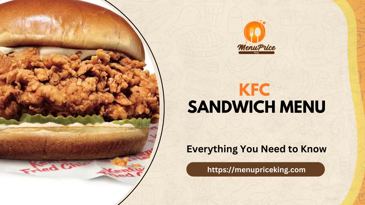 KFC Sandwich Menu