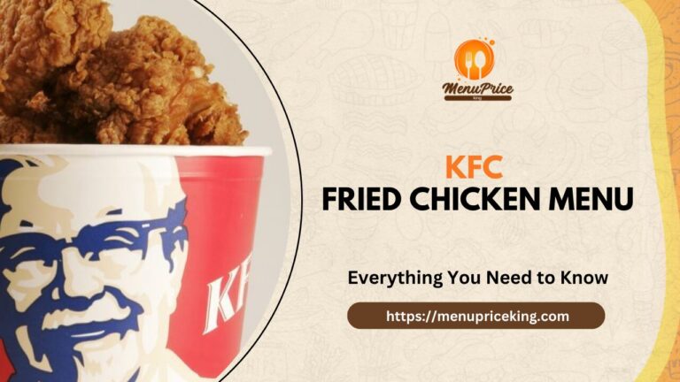 KFC Fried Chicken Menu